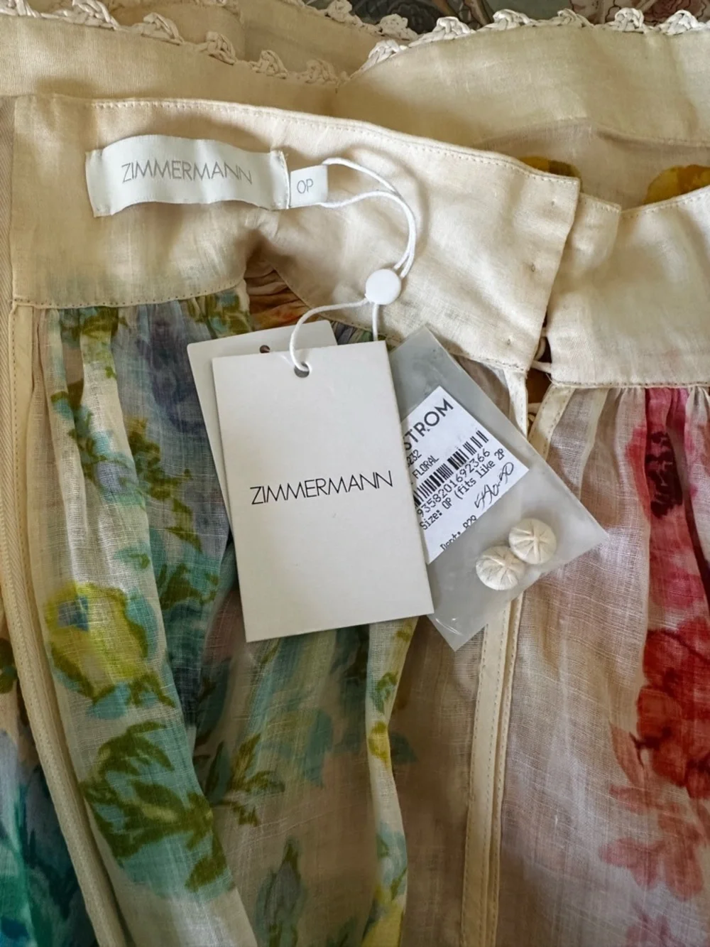 NWT $795 Zimmermann Raie Lantern Minidress
Size AU OP, US 2P - Picture 10 of 17